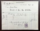 1900 H. G. Pitt, Larport Near Hereford Invoice