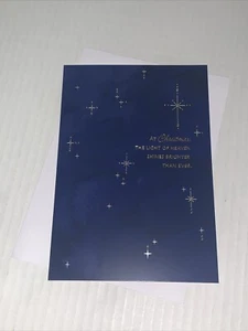 Markenzeichen Weihnachtskarte: Blaue Himmel Sterne Licht des Himmels leuchtet hellere Wunder - Bild 1 von 6