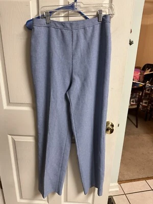 Pantalones de vestir informales doblados talla 16 azul cintura elástica VNT azul Levi años 90 30x27 Foto 1 de 4