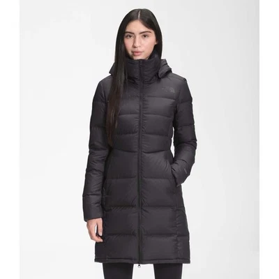 The North Face Womens Metropolis III 550 Down Long Coat Parka Black Size X-Small - Image 1 of 4