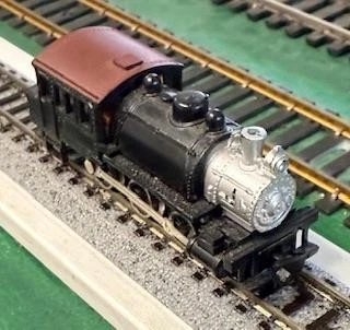 N scale Atlas unlettered 0-6-0 Red roof tank steam engine for parts or restore - Image 1 of 1