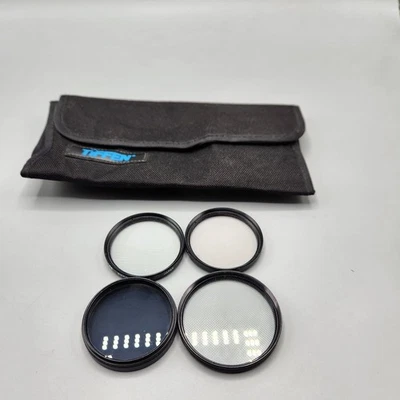 Camera Filter Lot Vivitar 55mm Cross Screen Peachtree 49mm PL Cross Skylight 1A - Image 1 of 4