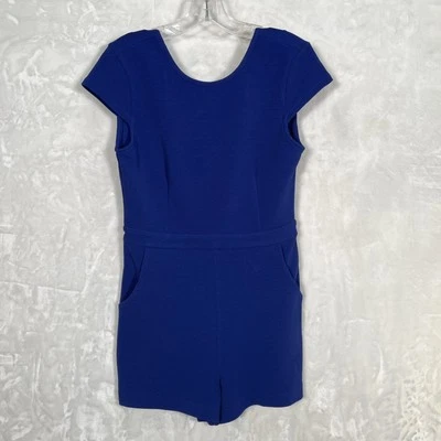 Mameluco Bebe Mujer Talla 8 Poliéster Azul Periwinkle Bolsillos Mangas Casquillo Foto 1 de 4