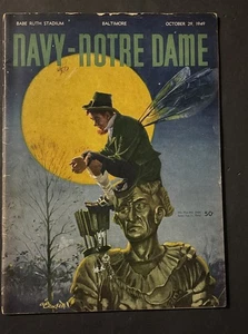 10/2/1949 Navy vs. Notre Dame College Program Vintage - Picture 1 of 5