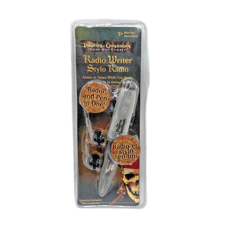 Nuevo Piratas del Caribe D.M.C. Pluma de escritor de radio y radio FM en uno | 2006 casi nuevo Foto 1 de 2