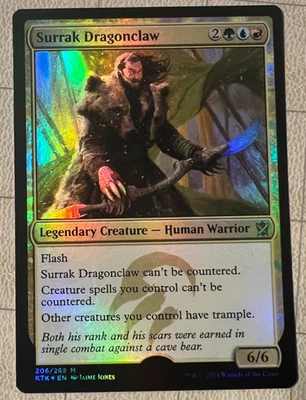 Foil Surrak Dragonclaw Khans of Tarkir Artist Proof Signed by Jaime Jones - Image 1 of 2