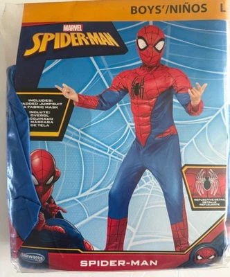 Marvel Spider-Man Oficial Niños Jóvenes Halloween Disfraz Niños Talla Grande 10/12 Foto 1 de 4