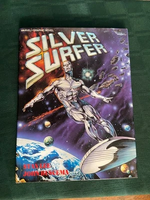 SILVER SURFER JUDGEMENT DAY 1988 MARVEL 1st GRAPHIC NOVEL HC/DJ LEE BUSCEMA NM - Image 1 of 4