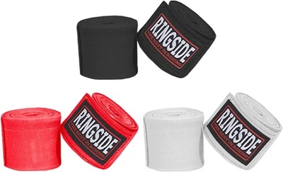 Ringside Elastic 180 Inch Mexican Style Boxing Hand 180", Red/White/Black  - Image 1 of 2