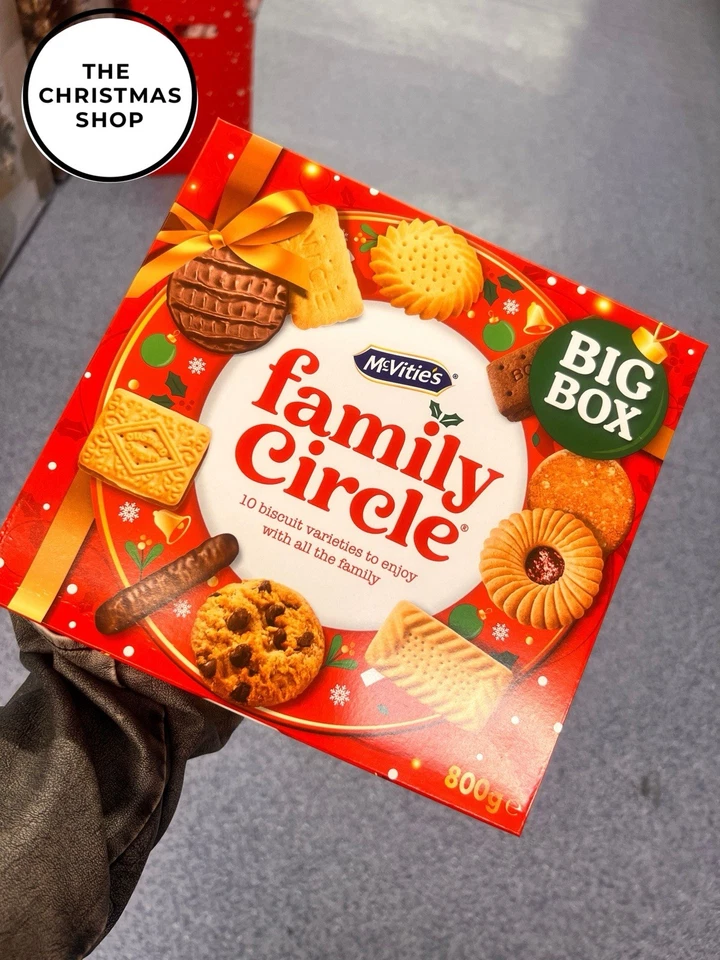 McVitie's Xmas Edition Family Circle BIG BOX Biscuit Assortment 800g - Image 1 of 1