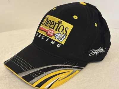 Sombrero ajustable vintage Bobby Labonte #43 Cheerios negro y amarillo Foto 1 de 4