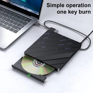 External Drive Writer, USB 2.0 and Type C Supported for Efficient Data Burning - Afbeelding 1 van 8