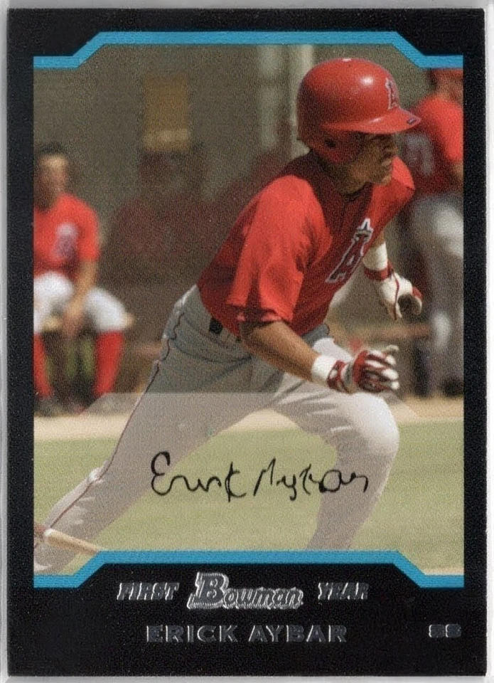 Tarjeta de novato Erick Aybar 2004 Bowman primer año RC #172 Angels Foto 1 de 1