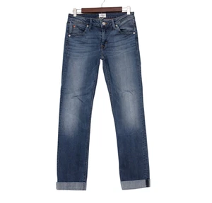 Hudson Jeans Size 28 Bacara Straight Leg Flood Rolled Cuff Flap Pockets Stretch - Picture 1 of 12