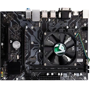 SCHEDA MADRE CON PROCESSORE E DISSIPATORE CPU INCLUSO QUAD CORE MICRO-ATX RS232 - Foto 1 di 5