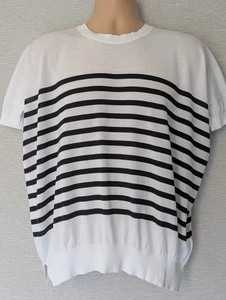 John Smedley sea island cotton fine knit oversized jumper. Womens Small. OT426 - Picture 1 of 9