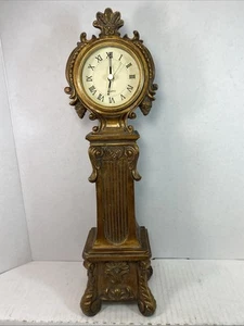 Vintage verzierte Mantel Standuhr Quarz römische Ziffernuhr funktioniert nicht - Bild 1 von 8