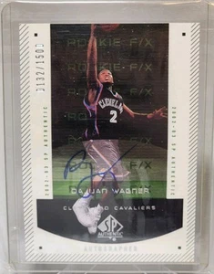 2002-03 SP Authentic Auto Rookie F/X /1500 Dajuan Wagner #147 Rookie Auto RC - Picture 1 of 2