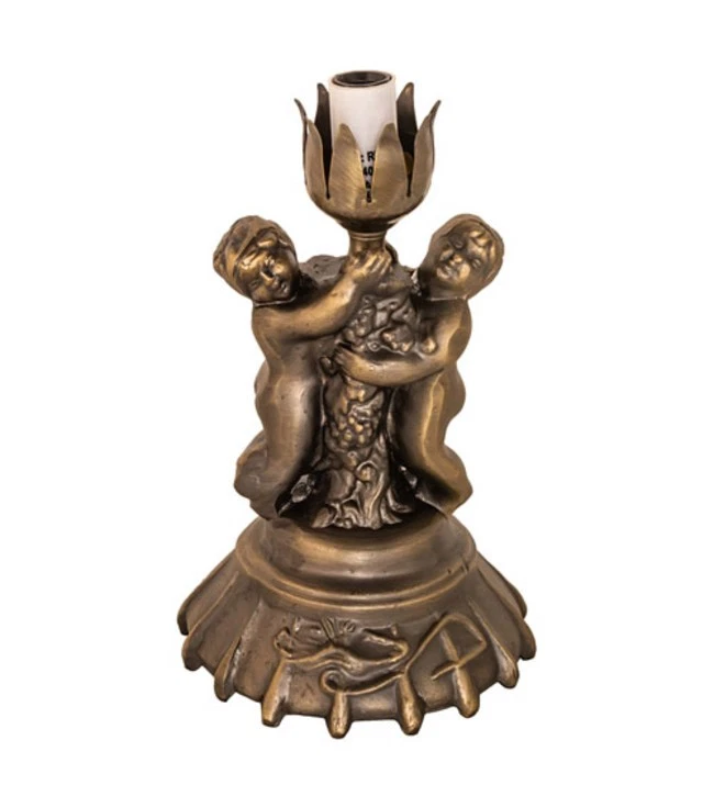 Base de lámpara Meyda Tiffany 10170 Pond Lily 8" de alto - latón Foto 1 de 1