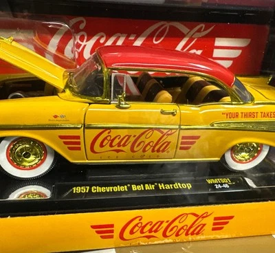 M2 Machines 1957 Chevrolet Bel Air Hardtop Coca-Cola GOLD CHASE 1/750 NEW 2025 - Image 1 of 4