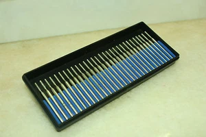30 x trapano rotante cilindro rivestito di diamanti 1,5 mm punta bava punto - Foto 1 di 4