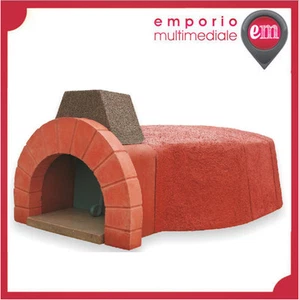 FEUERFESTER HOLZOFEN VORGEFERTIGT 110x160 CM FÜR PIZZA BROT SÜSSIGKEITEN KOMPLETT - Bild 1 von 4