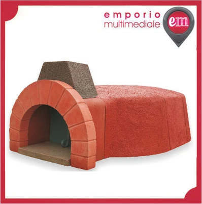 FORNO A LEGNA REFRATTARIO PREFABBRICATO 110x160 CM PER PIZZA PANE DOLCI COMPLETO - Bild 1 von 4