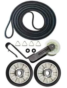Whirlpool LEQ9508LW0 Dryer Rollers Belt Pulley Kit - Picture 1 of 2