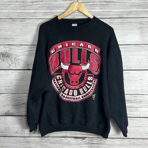 Vintage Logo 7 Chicago Bulls NBA Champions Pullover Crew Neck Sweater XL - Picture 1 of 5