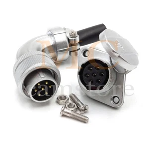 WS20 7pin Aviation Connector, Waterproof Electric Bulkhead Heavy Automotive Plug - Picture 1 of 8