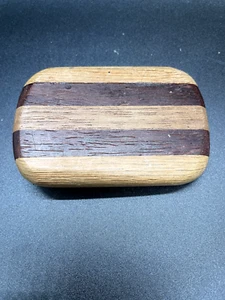 Handmade Wooden Belt Buckle Vintage Men’s Accessories - Picture 1 of 3