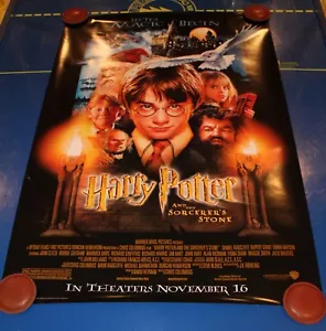 Póster original de la película Harry Potter y la piedra filosofal DS enrollado 27" x 40" - Imagen 1 de 3