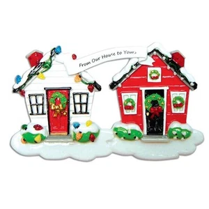 Adorno de Navidad personalizado de nuestra casa a la tuya - regalo corporativo vecino - Imagen 1 de 1