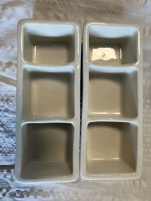 Carrito de 3 paquetes de azúcar vintage Hall USA cerámica #717 juego de 2 Foto 1 de 2