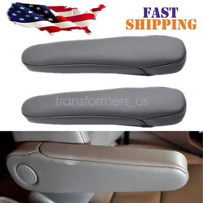 Cubierta de reposabrazos de cuero gris oscuro para asiento delantero para Honda Odyssey 2007 2008 2009 Foto 1 de 4
