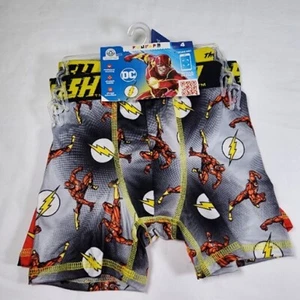 Paquete de 2 calzoncillos boxer deportivos DC The Flash para niños talla 4 superhéroe NUEVO - Imagen 1 de 2