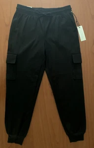 Rachel Zoe Relaxed Fit Size M Cargo Style Mid-Rise Jogger Pant Black NWT - Picture 1 of 5