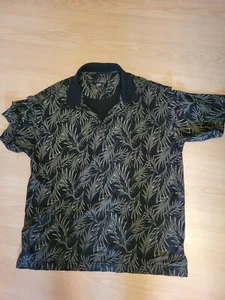 J. Ferrar Men's Polo Shirt Size XL Black Gold Short Sleeve - Picture 1 of 4