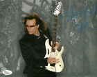 Autographe de guitare photo signée 8x10 signée Steve Vai authentifiée JSA #L35722