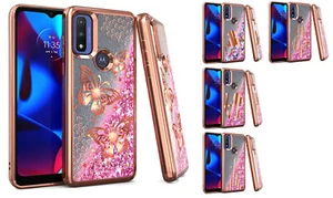 FOR Motorola Moto G Power 2022 XT2165DL Liquid Glitter Case Phone Cover  - Picture 1 of 6