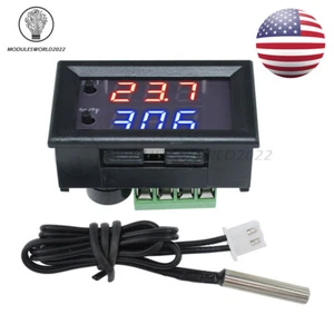 W1209WK 12V Digital LED Thermostat Switch Temperature Controller NTC Sensor US - Picture 1 of 16