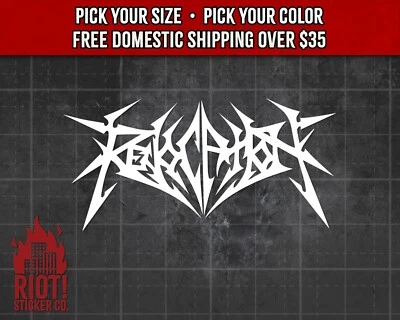 Calcomanía de revocación para pegatina con logotipo de banda de coche para computadora portátil calcomanía death metal Foto 1 de 4