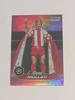 Gerd Muller Topps Stadium Club Chrome Pink Red Charge Refractor #99 2023-24 SP - Image 1 of 4