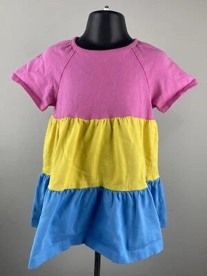 Hanna Andersson Girls 100% Cotton Color Block Top Size 4 / 100 cm - Image 1 of 4