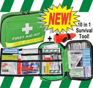 FIRST AID KIT - PREMIUM ESSENTIAL - HOME / TRAVEL / CAR / HIKING / CYCLING+10in1 - Picture 1 of 5