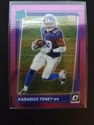 2021 Donruss Kadarius Toney Purple Optic Prizm Fanatics Exclusive Rookie RC SSP - Image 1 of 2
