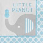 "Little Peanut" Boy 16 Blue Elephant Baby Shower Luncheon Napkins
