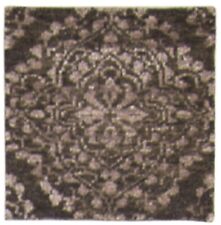 Wool / Silk Brown Rug 2' X 2' Modern Hand Knotted Moroccan Trellis Small Carpet