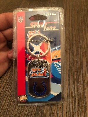 Llavero Super Bowl XLI etiqueta de perro Colts Vs Bears Sport Tagz etiqueta COLT Foto 1 de 2