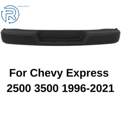 Rear Step Bumper Fit For 1996-2010 2021 Chevy Express 2500 3500 Primered Steel Foto 1 de 4